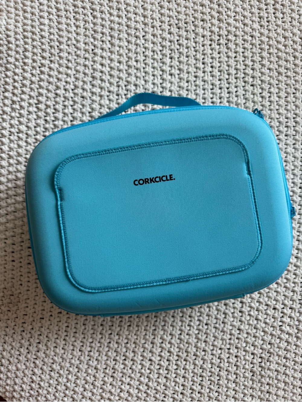 Corkcicle Santorini Insulated Lunch Box Cooler Bag Blue EUC